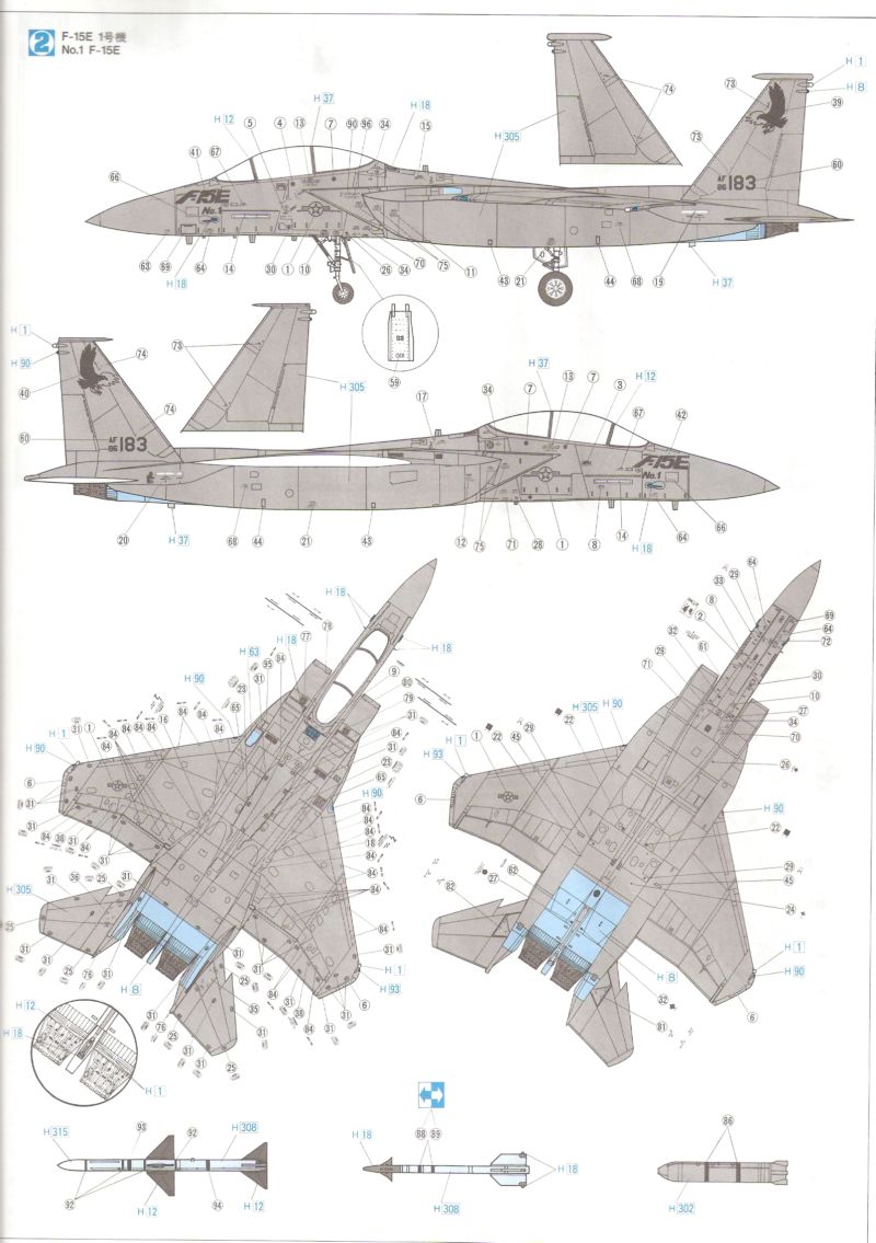 [Hasegawa] F-15E Dual Role Fighter Numeri13