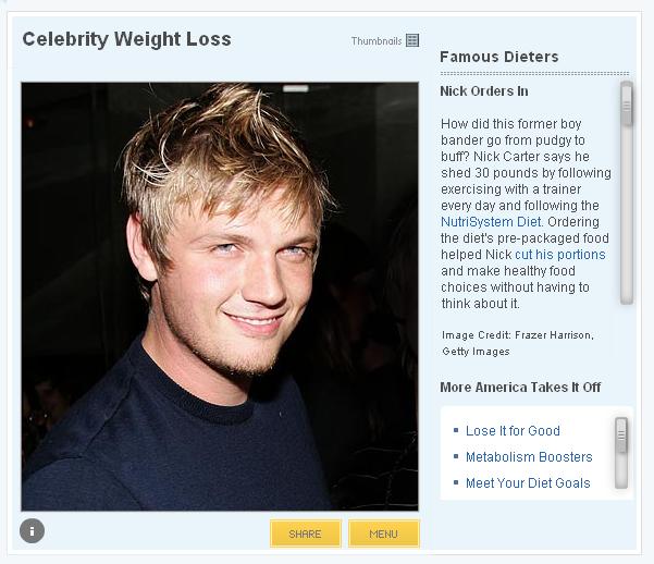 Nick on AOL Body: Celebrity Diet Inspiration Celebr10