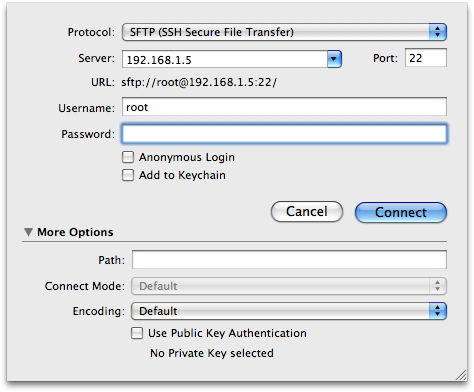 [TUTO]Connexion SSH avec FUGU ou CyberDuck sous MAC Pictur15