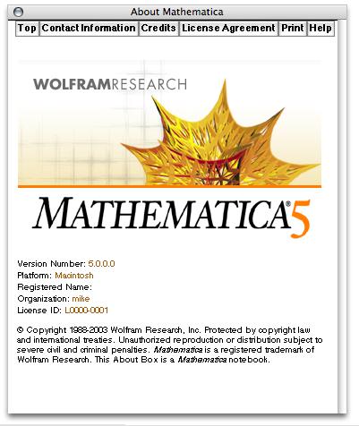 Mathematica 5 Mac os Bb654110