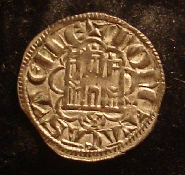 Dinero Seisén -antes llamado noven- de Alfonso X (Sevilla, 1277) [Roma 207, 5] Dsc01910
