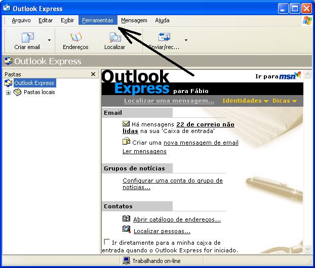 Tutorial - Configurar Email do Yahoo no Outlook Express 6 Outloo10