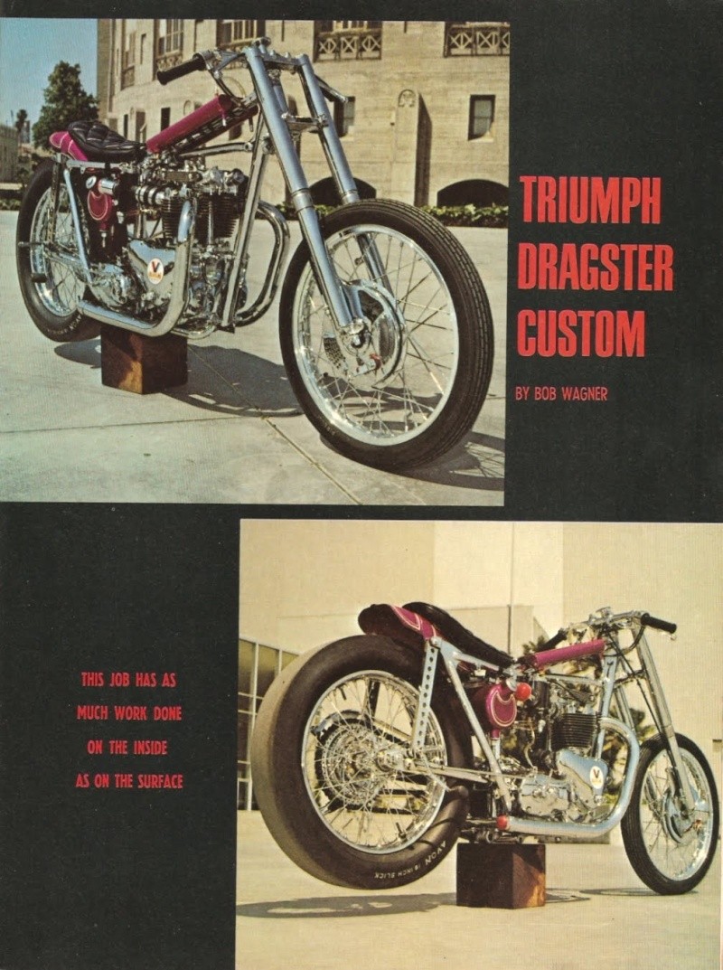 Drag custom Triumph 1967of12