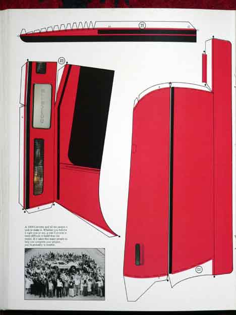 The 1984 Paper Corvette von Alan Rose Corvet18