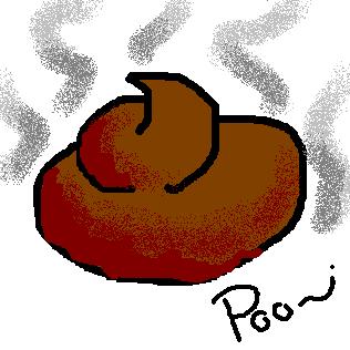 my simple drawing with paint Poop10