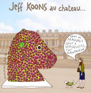 Jeff Koons....  Versailles Illust11