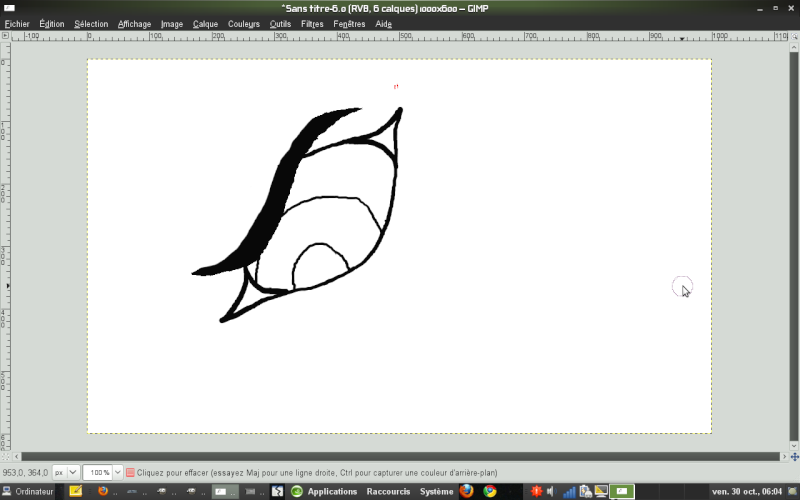 Faire des yeux de Loups sur GIMP Captur16