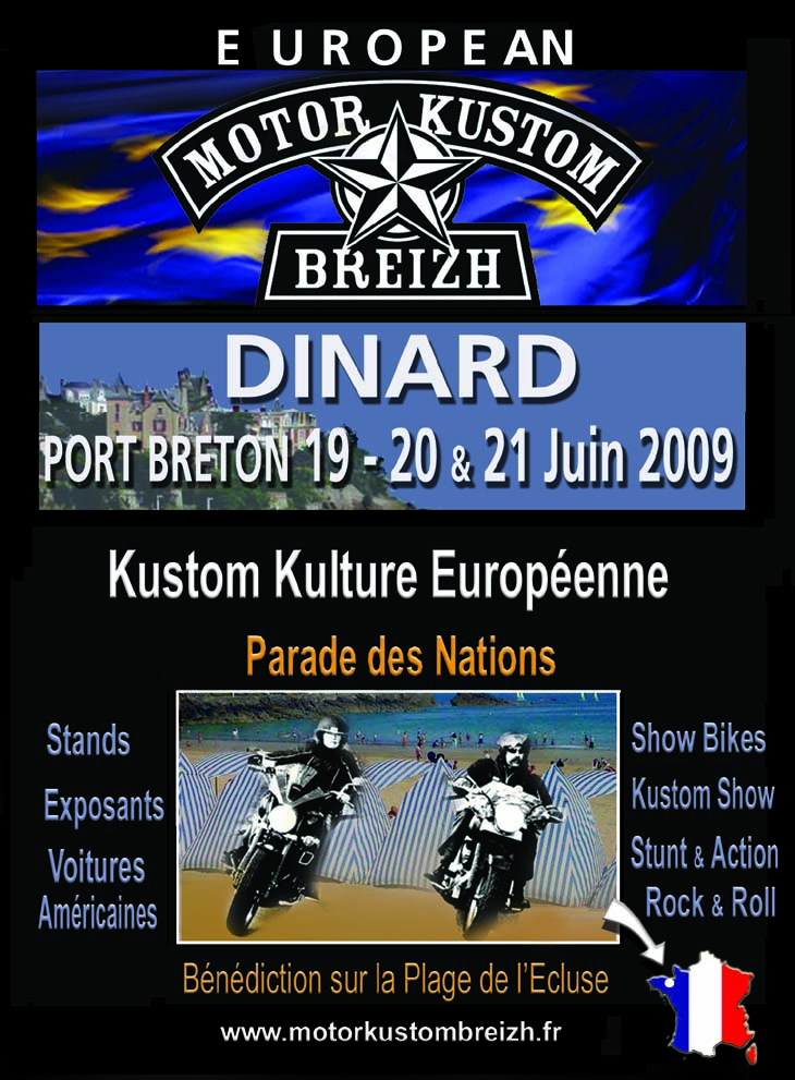 19/20 ET 21 JUIN 2009 2ème édition du MOTOR-KUSTOM-BREIZH Flyers12