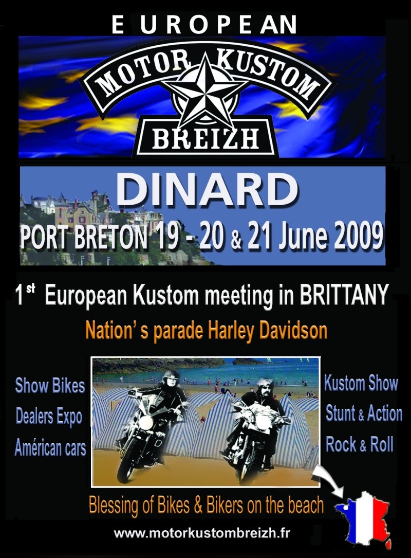 19/20 ET 21 JUIN 2009 2ème édition du MOTOR-KUSTOM-BREIZH Flyers13