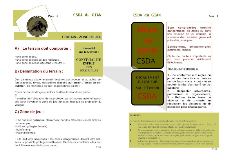Charte de sécurité du G.I.A.N     CSDA Csda_c13