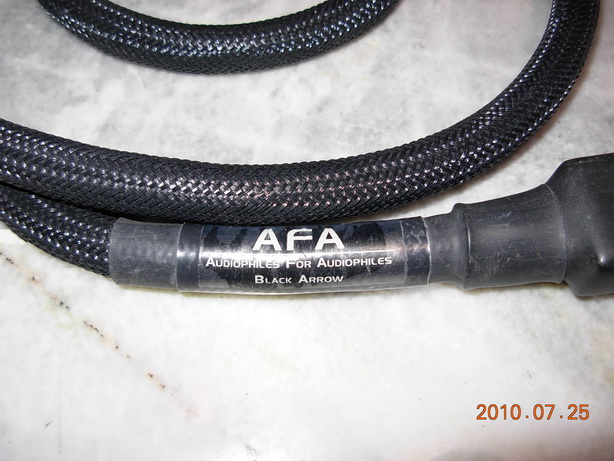 AFA Black Arrow SE Power Cord (Used) SOLD Afa_bl14
