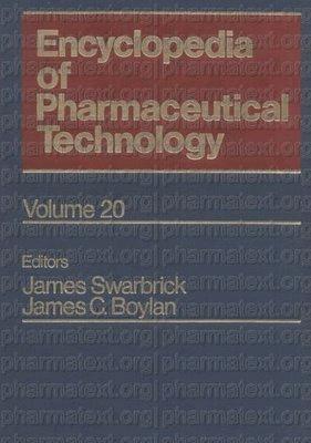 Encyclopedia of Pharmaceutical Technology, Volume 20 Sans_t26