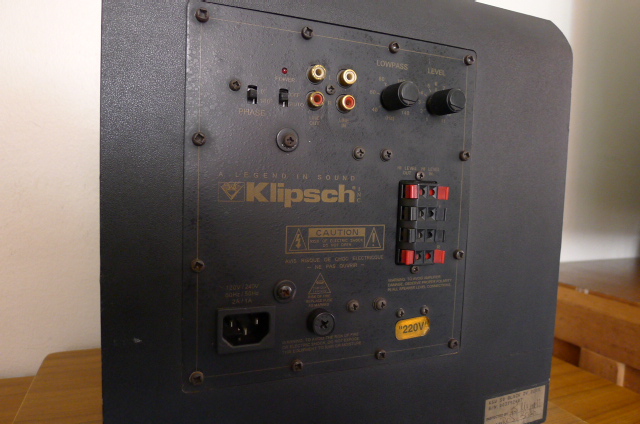 Klipsch KSW-50 powered subwoofer (sold) P1050311