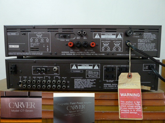 Carver CT-7 pre & M-1.0t power amp (sold) P1050426