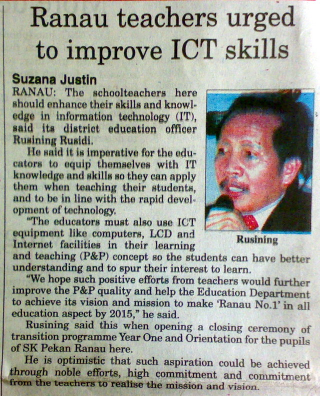 Teachers urged to improve ICT skills... 15012010