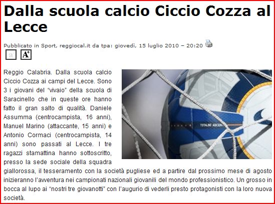 CALCIOMERCATO ESTIVO US LECCE (ESTATE 2010) - Pagina 12 Cattur11