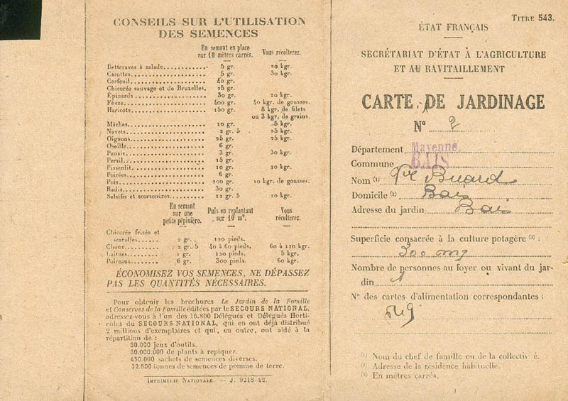 Carte de jardinage - Secteur BAIS Bais_c10