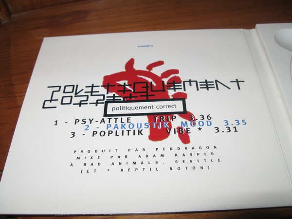 CD promo Trois titres Politiquement Correct  05611