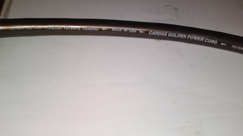 Cardas Golden Power Cord (used) SOLD 26082013