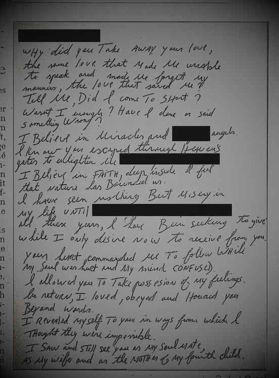 Lettere che MJ scrisse a una donna. Lovele10