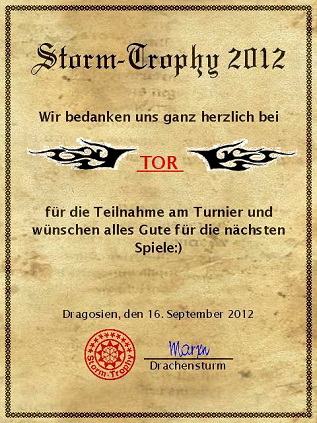 Storm Trophy 2012 Tor10