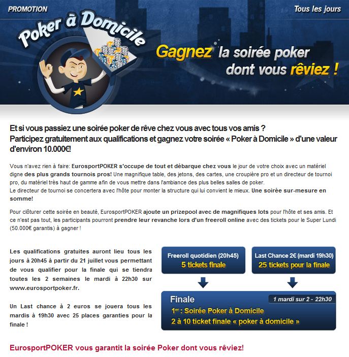 Poker à domicile Captur44