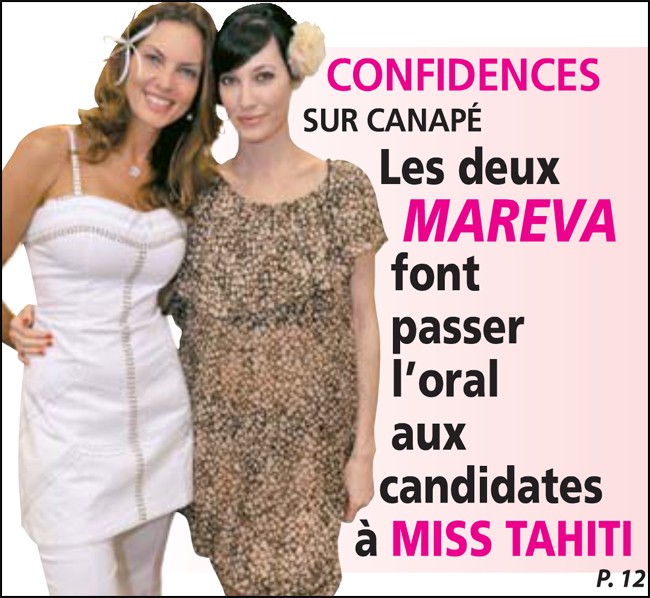 Article dans La Dépêche de Tahiti du 22 juin 2010 - Miss Tahiti : les deux Mareva membres du jury ! 22_jui12
