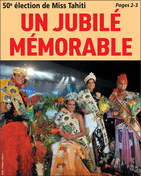 Article dans La Dépêche de Tahiti du 27 juin 2010 - Élection de Miss Tahiti 2010: un jubilé mémorable Page_015
