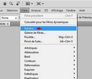 Comment trouver le filtre extraire dans Photoshop CS4 ? Ajoute14