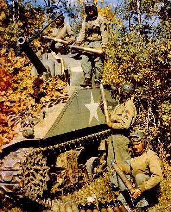 Parcours de la 3rd armored division M4a31710