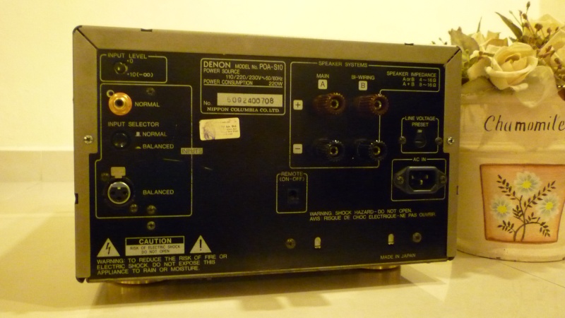 Denon POA-S10 Monoblock Power Amplifier (used) P1000710