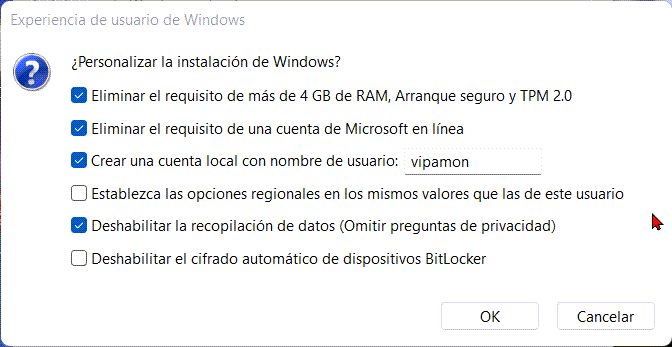 Instalar windows 11 desde un pen sin TPM con rufus 4.4 0210