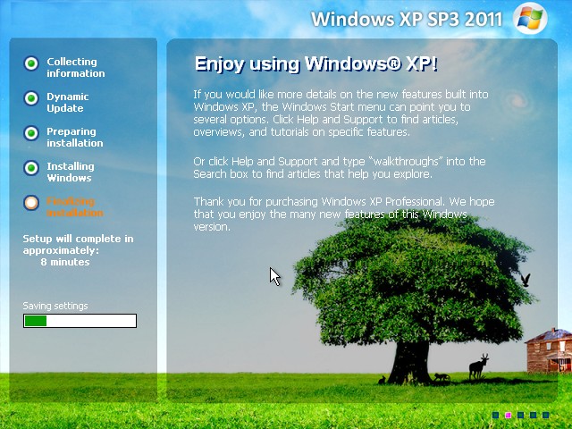  تحميل الاصدار الجديد نسخة (جدابة) ويندوز الاصلية2011 برابط واحد Xp Professional Sp3 Screen15