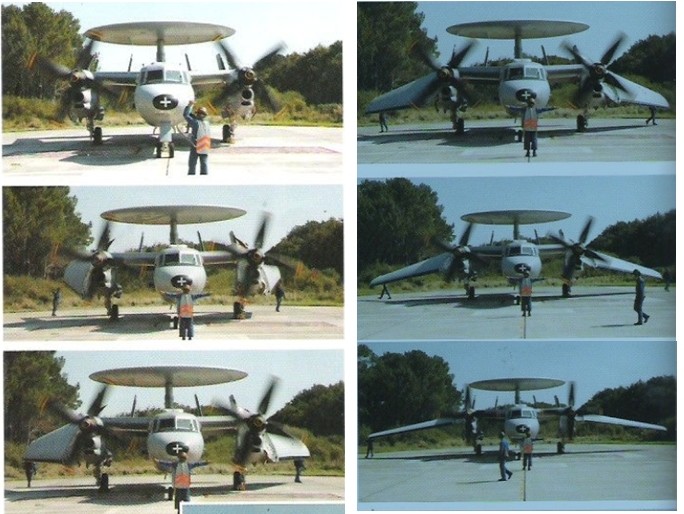 La mécanique des ailes du Hawkeye Photo210