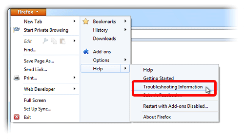 Reset Firefox preferences to troubleshoot and fix problems 110