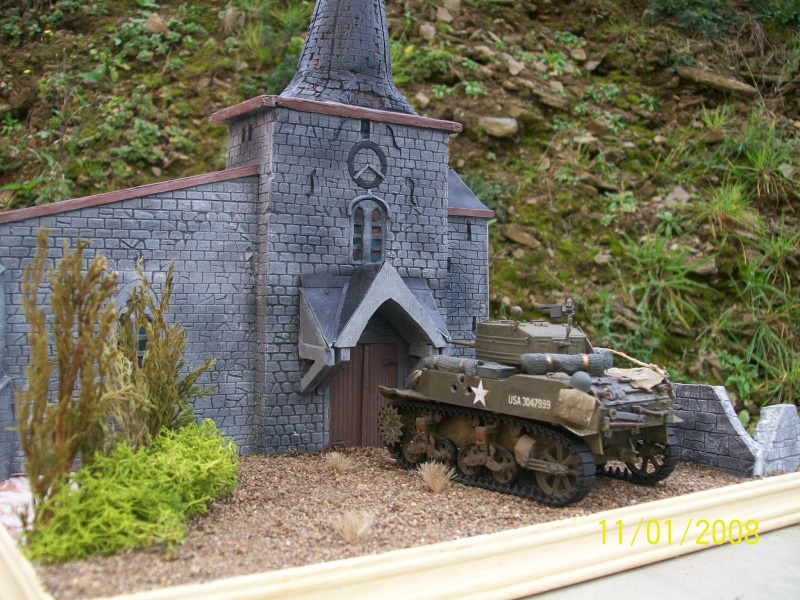 Stuart M5 A1 perdu devant l'église de GOE (TAMIYA 1:35 ème) [ Diorama en cours ]  - Page 3 00225