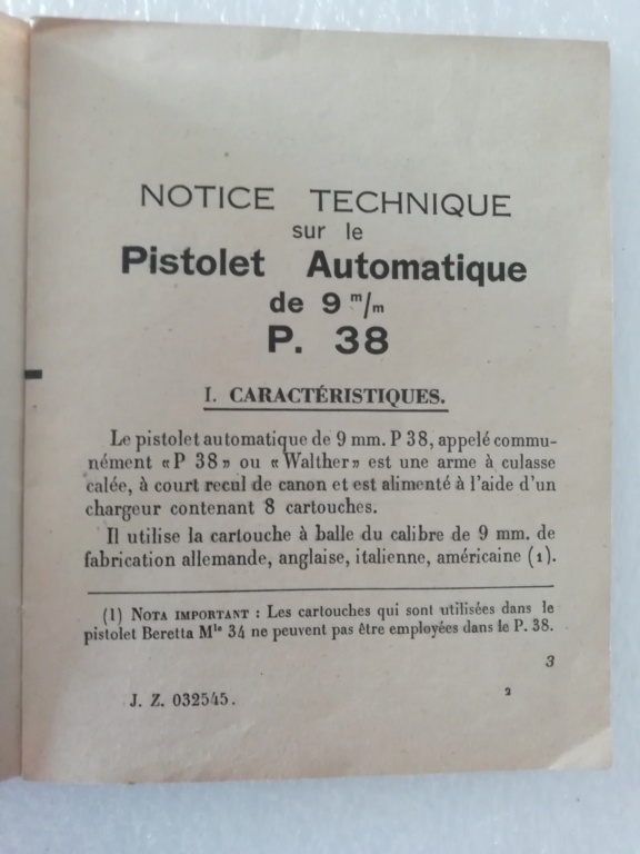 Petit fascicule P38 Armée Française  Img_2116