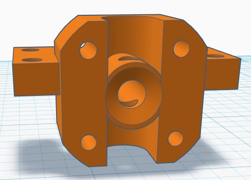3D Printed - 3D printed beam mount .049 backplate Beam_m13