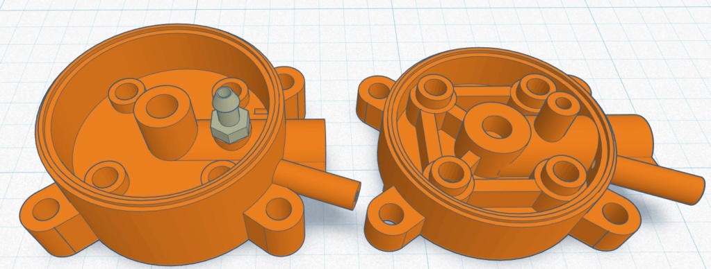 fuel tank - 3D printed PeeWee .020 tank backplate Update12