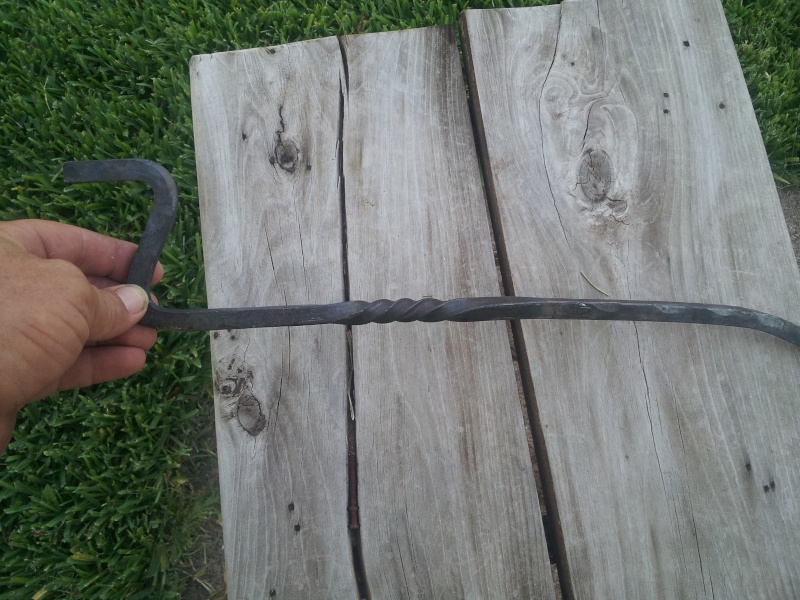 Home made forge and railroad track anvil 20120810