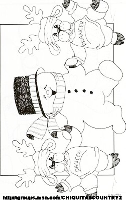Revista The snowman patch (Imagenes de navidad en blanco y negro) 0910