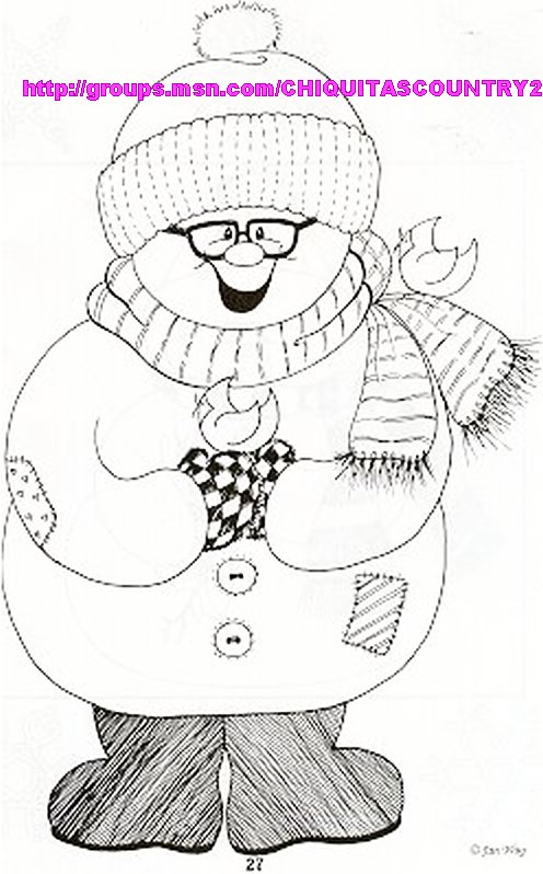 Revista The snowman patch (Imagenes de navidad en blanco y negro) 2718