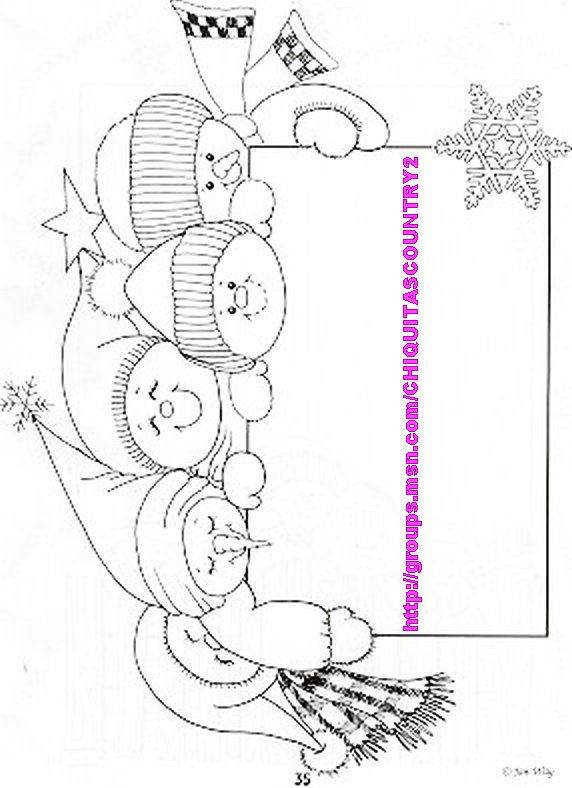 Revista The snowman patch (Imagenes de navidad en blanco y negro) 3516