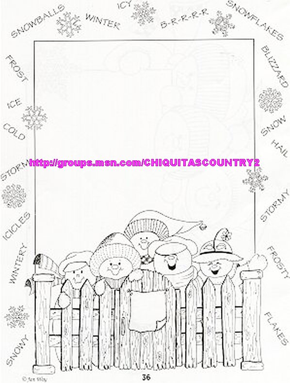 Revista The snowman patch (Imagenes de navidad en blanco y negro) 3616
