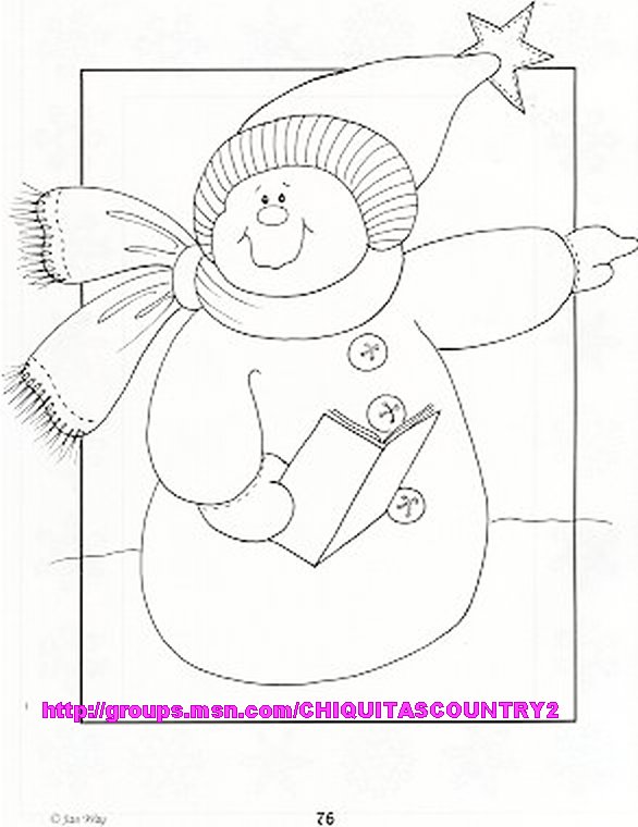 Revista The snowman patch (Imagenes de navidad en blanco y negro) 7612