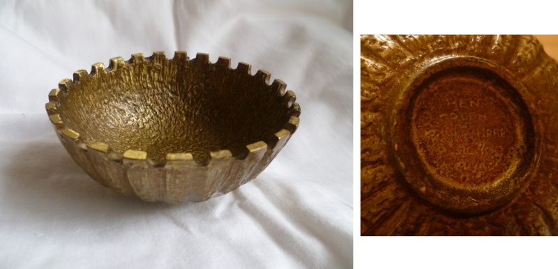 Textured cast bowl/ashtray - Imprinted name on base- any ideas? Bowl10