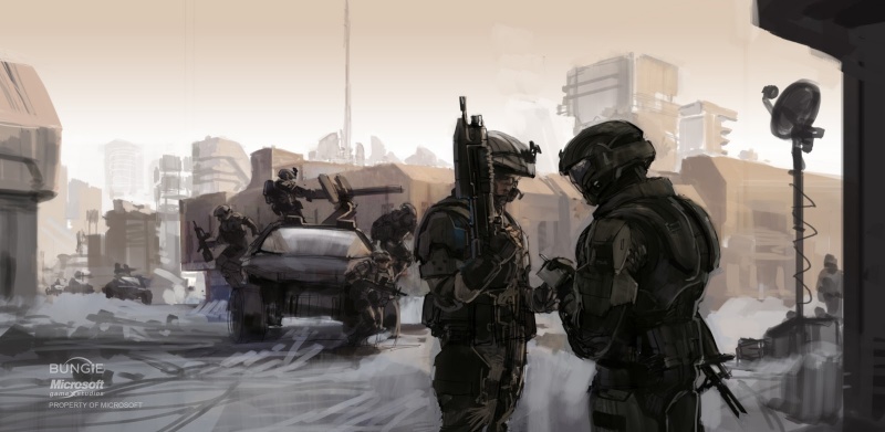Awesome Halo 3: ODST Concept Art Pictures Marine15