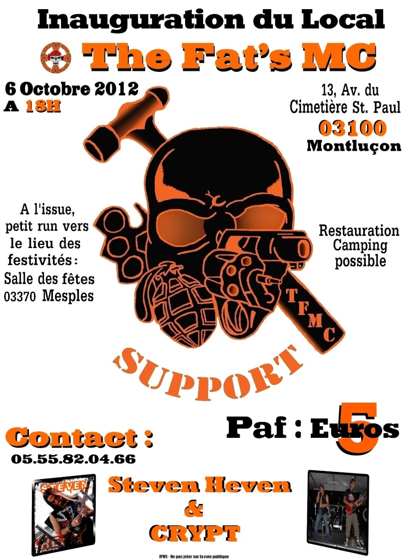  inauguration local Fats MC Allier et Support Party- Montlucon - 6 oct 2012 Affich12