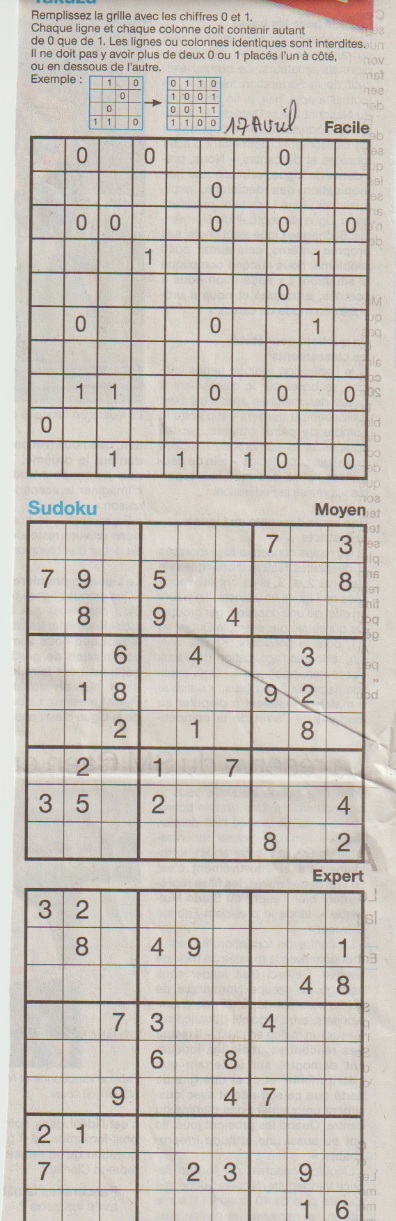 [Jeux] JEUX OUEST FRANCE du 2 Avril 2020 pour passer le temps - Page 2 Sudoku23