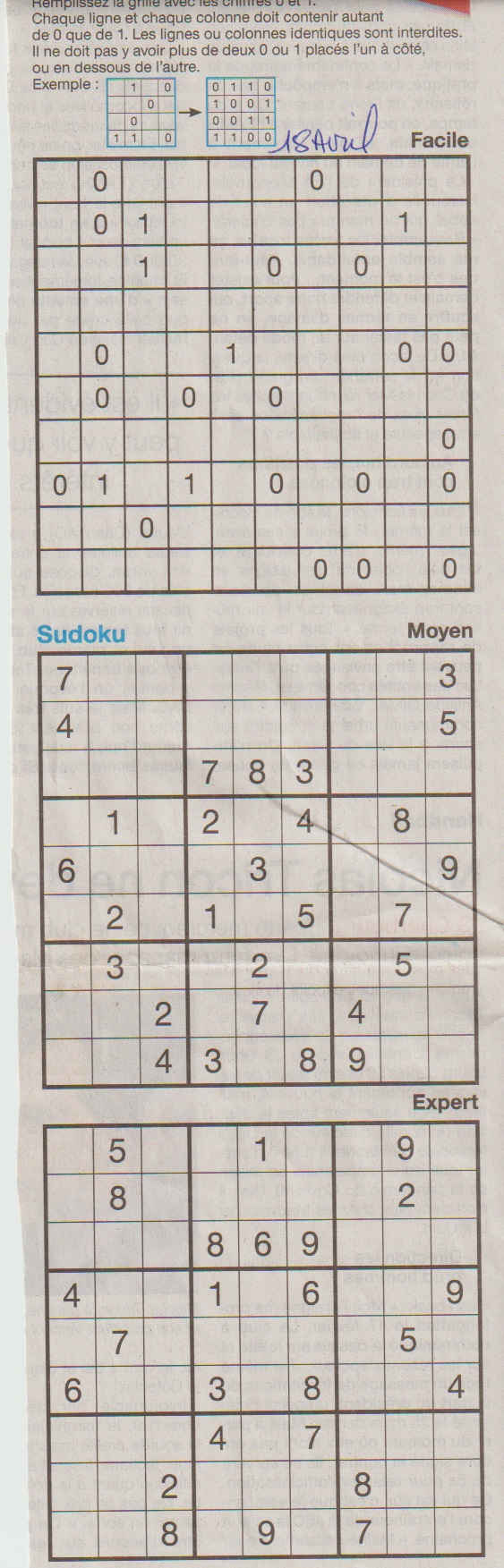 [Jeux] JEUX OUEST FRANCE du 2 Avril 2020 pour passer le temps - Page 2 Sudoku24